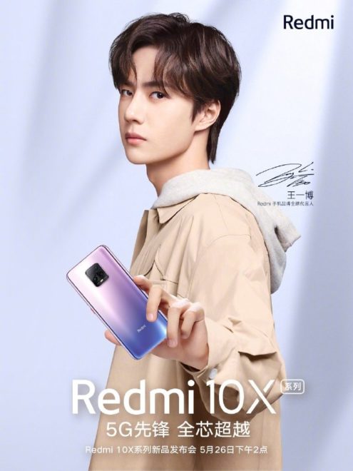 Poster Redmi 10X dengan Model