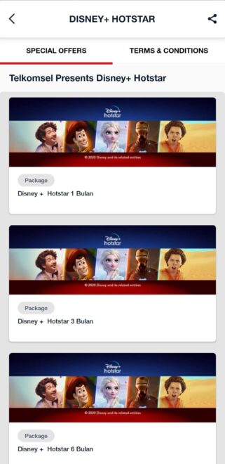 Cara Nonton Film Disney+ Hotstar  - Promo Telkomsel