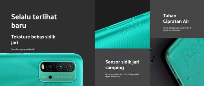 Desain Redmi 9T