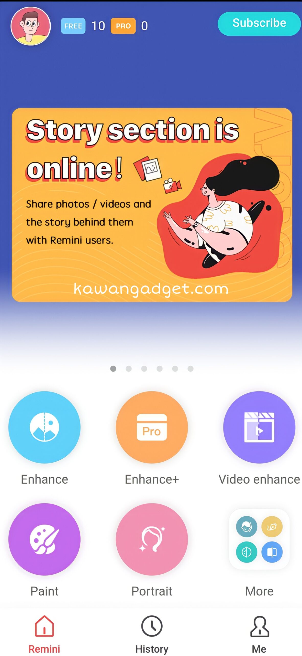 Remini - Ubah Foto jadi jernih - kawangadget