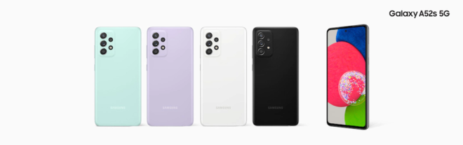 hp mid range terbaik - samsung galaxy a52s 5g pilihan warna