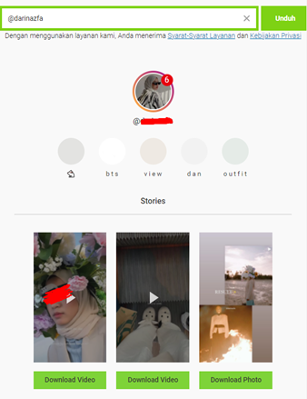 cara untuk menyimpan video music instagram stories