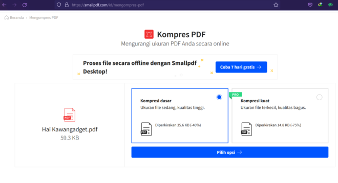 Cara Memperkecil Ukuran File PDF