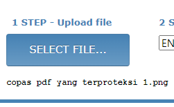 Langkah pertama, upload gambar