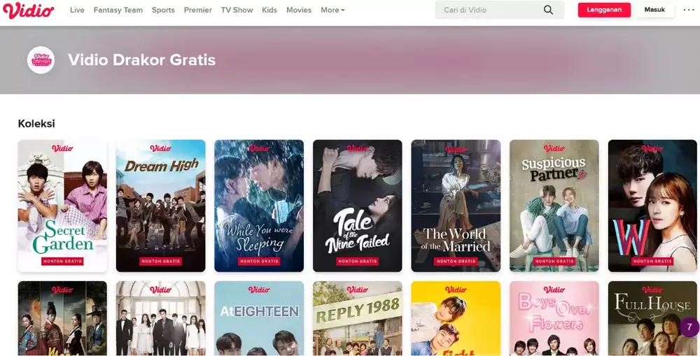 Cara Nonton Gratis di Aplikasi Vidio