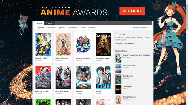 Tempat Nonton Anime Legal: Crunchyroll