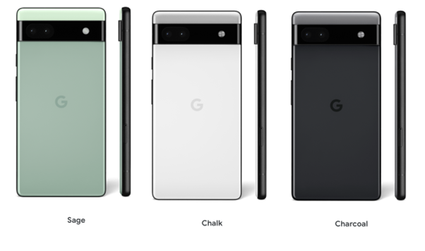 Pilihan warna Google Pixel 6a
