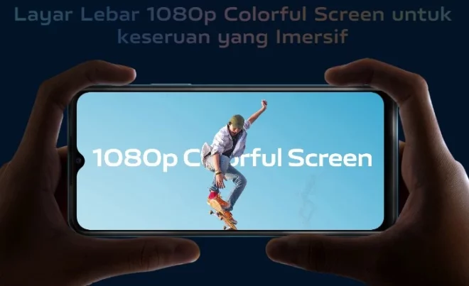 Layar LCD Colorful (P3 Color Gamut) Dengan Resolusi FHD+