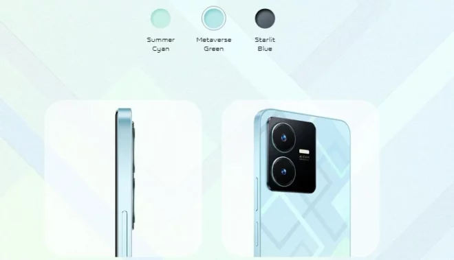 Vivo Y22 Dilengkapi Dengan Desain yang Inovatif