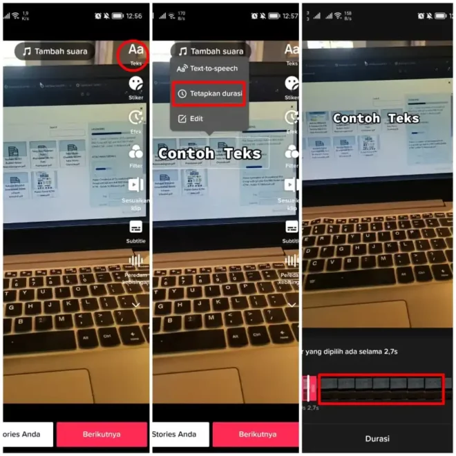 cara edit tulisan tiktok