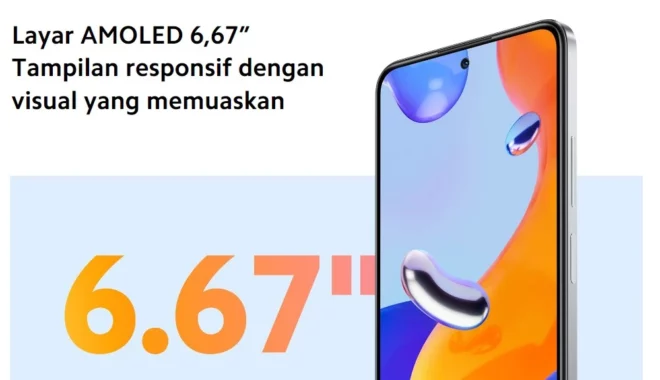 Layar Redmi Note 11 Pro Besar Dengan Refresh Rate 120Hz