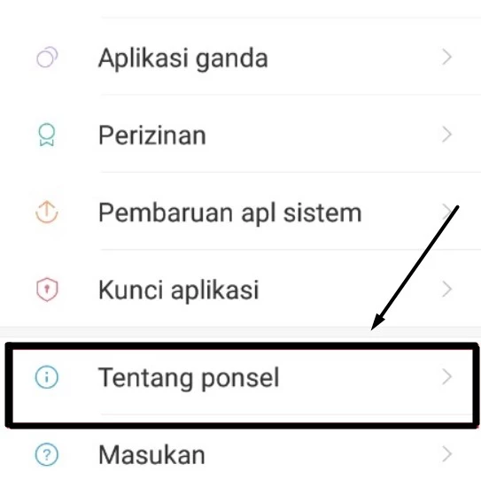 Menggunakan Pengaturan