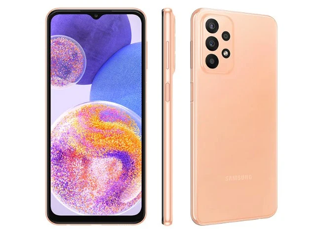 Samsung Galaxy A23 Menggunakan Desain Layar Besar Yang Trendy dan Modern - Samsung Galaxy A23 - HP Samsung Dibawah 3 Juta RAM 6GB