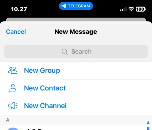 cara nobar di telegram