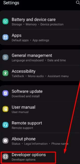 Menonaktifkan Mode Pengembang di Hp Samsung Android