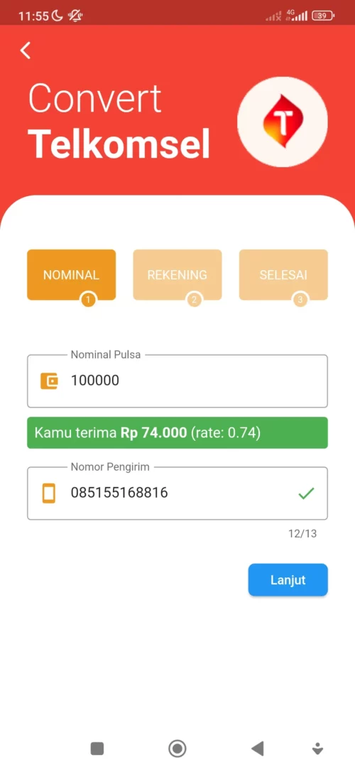 cara transfer pulsa telkomsel ke shopeepay