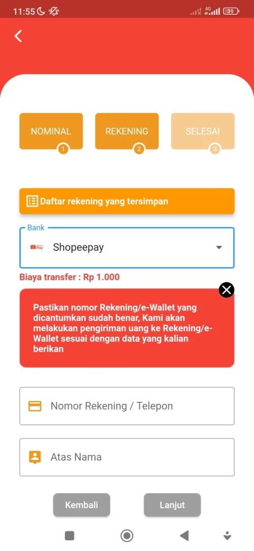 cara transfer pulsa telkomsel ke shopeepay