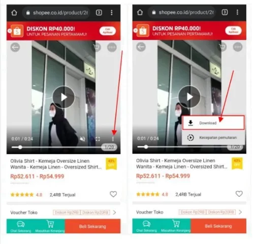 Download Video Shopee Tanpa Aplikasi