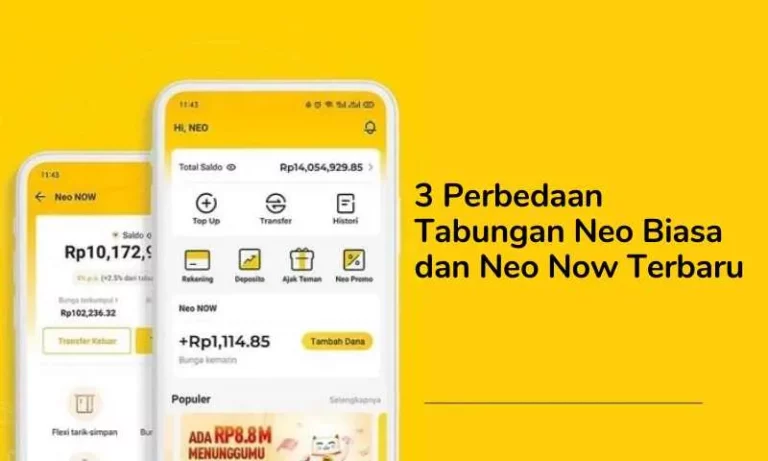 3 Perbedaan Tabungan Neo Biasa dan Neo Now Terbaru