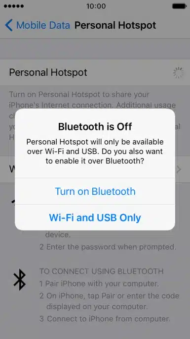 cara memunculkan hotspot di iphone