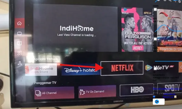 cara download netflix di tv indihome