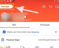 cara mencari link bio di shopee