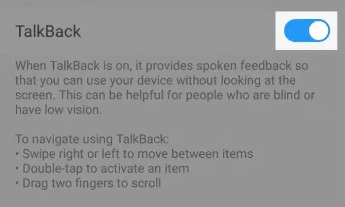 Cara Mematikan Talkback Vivo