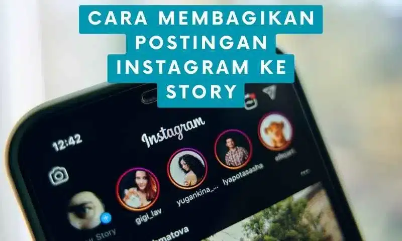 cara membagikan postingan instagram ke story