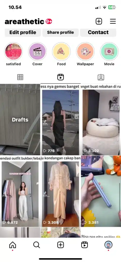 cara menghapus draft di instagram