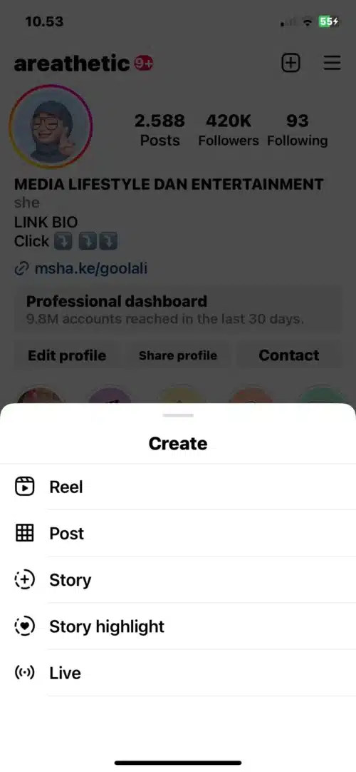 cara menghapus draft di instagram