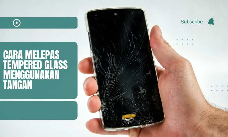 cara melepas tempered glass