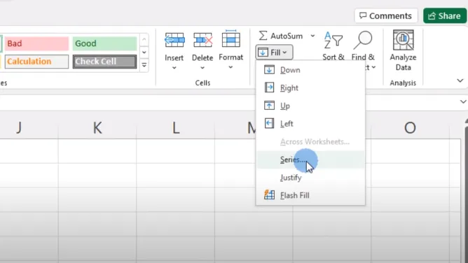 Cara Mengurutkan Nomor di Excel Otomatis Menggunakan Bantuan Menu Fill