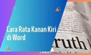 cara rata kanan kiri di word