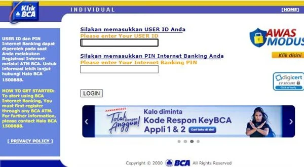 Cara Mengetahui User ID BCA Lewat Email dan Dial