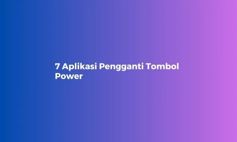 aplikasi pengganti tombol power