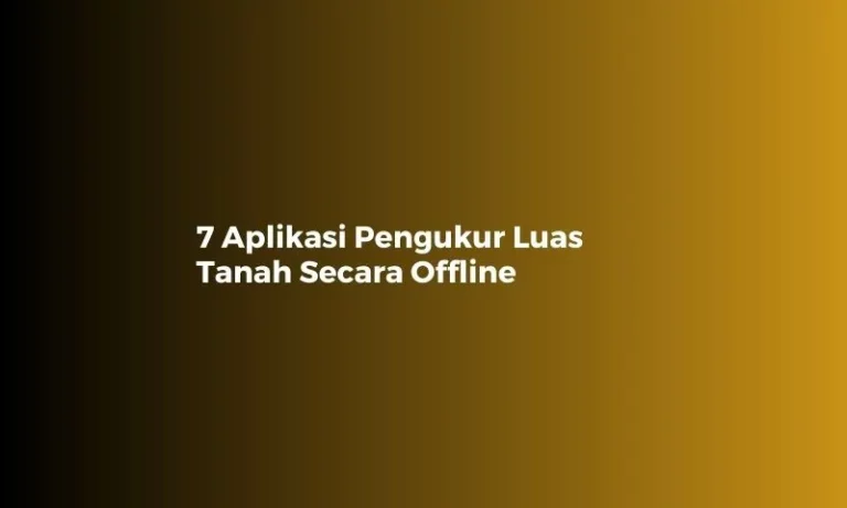 Aplikasi Pengukur Luas Tanah