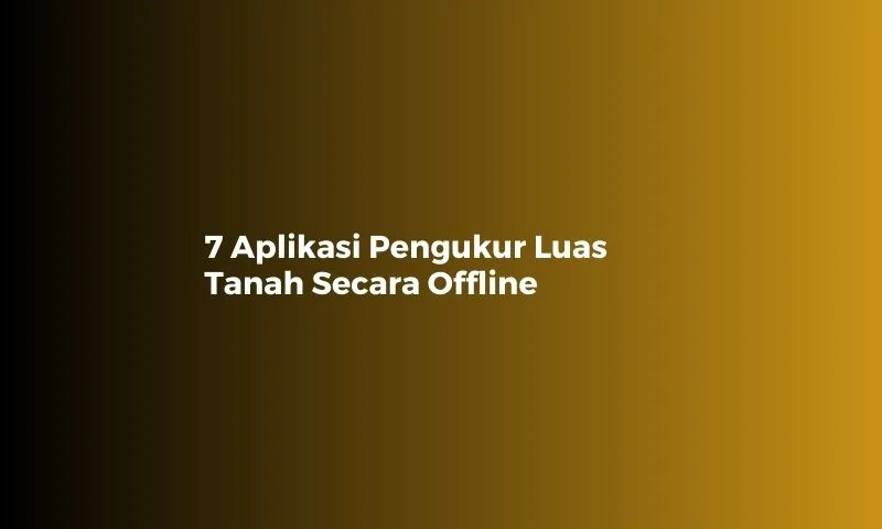 Aplikasi Pengukur Luas Tanah