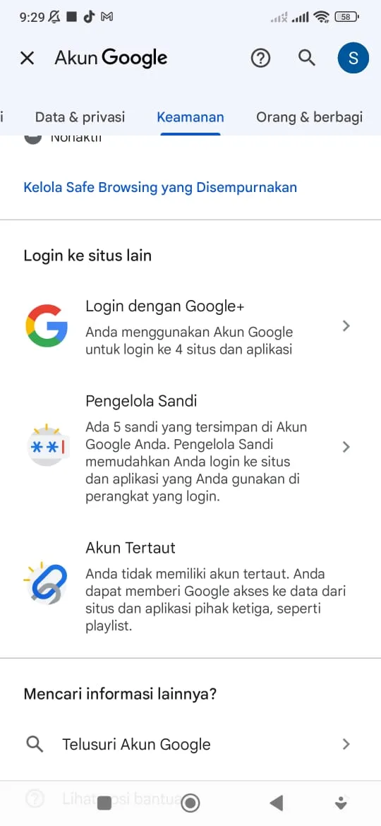cara menghapus akun yang tersimpan di google smart lock