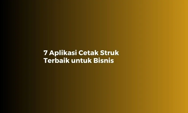 aplikasi cetak struk