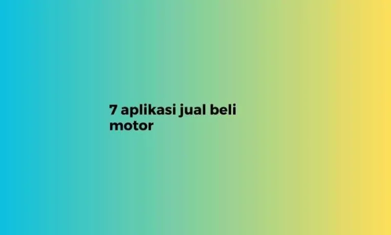 Aplikasi Jual Beli Motor