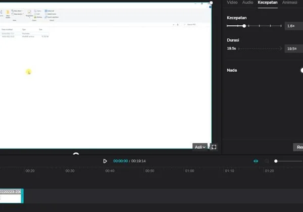 Cara Mempercepat Video di Capcut di HP Laptop