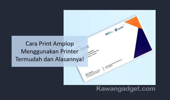 Cara Print Amplop Menggunakan Printer