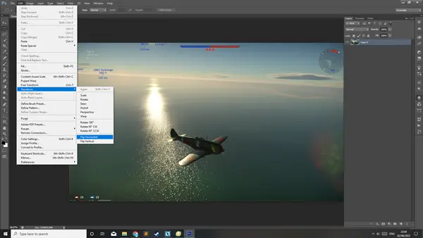 Cara Mirror Gambar di Photoshop Vertikal dan Horizontal
