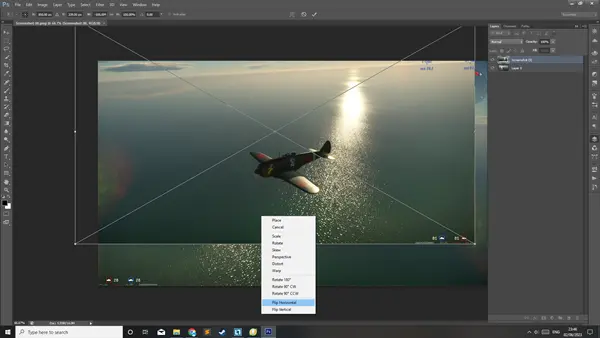 Cara Mirror Gambar di Photoshop Vertikal dan Horizontal