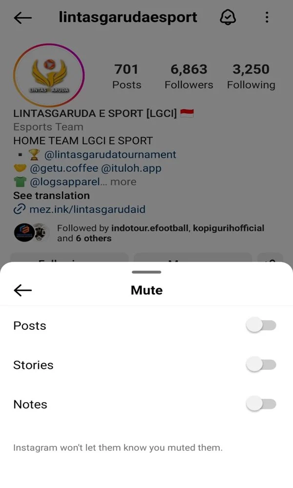 Cara Unmute Storay IG ke Akun Dituju Lewat Aplikasi