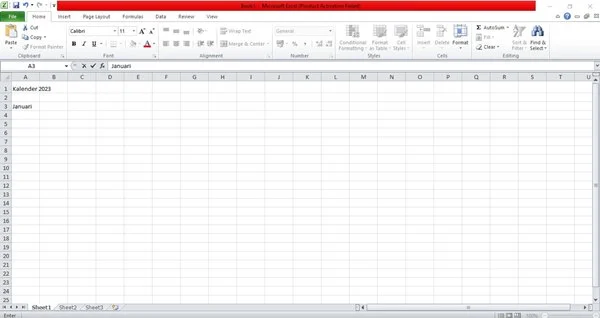 Cara Membuat Kalender di Excel Secara Manual dan Otomatis