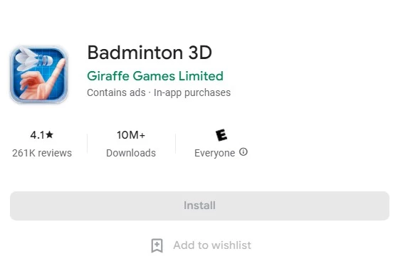 Badminton 3D