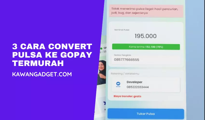 3 Cara Convert Pulsa ke Gopay Termurah dan Gratis