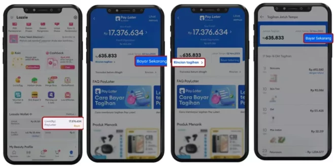 Cara Bayar Lazada Paylater Sebelum Jatuh Tempo