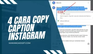 Cara Copy Caption Instagram